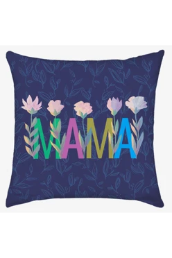 Купить подушку 40х40 см, с принтом "Mom"