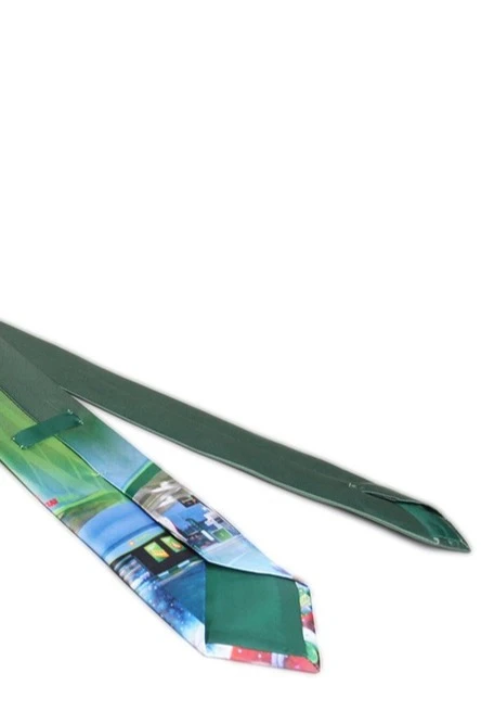 Галстук Классика самовяз мужской, с полной запечаткой "Ded Moroz"#2