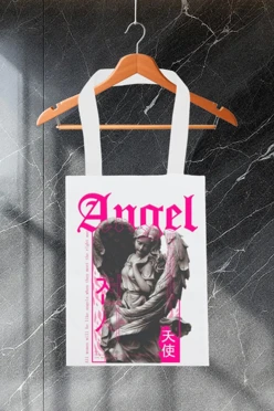 Купить сумку Бэлл из оксфорда 30х40 см, с принтом "Angel" Купить сумку Бэлл из оксфорда 30х40 см, с принтом "Angel"