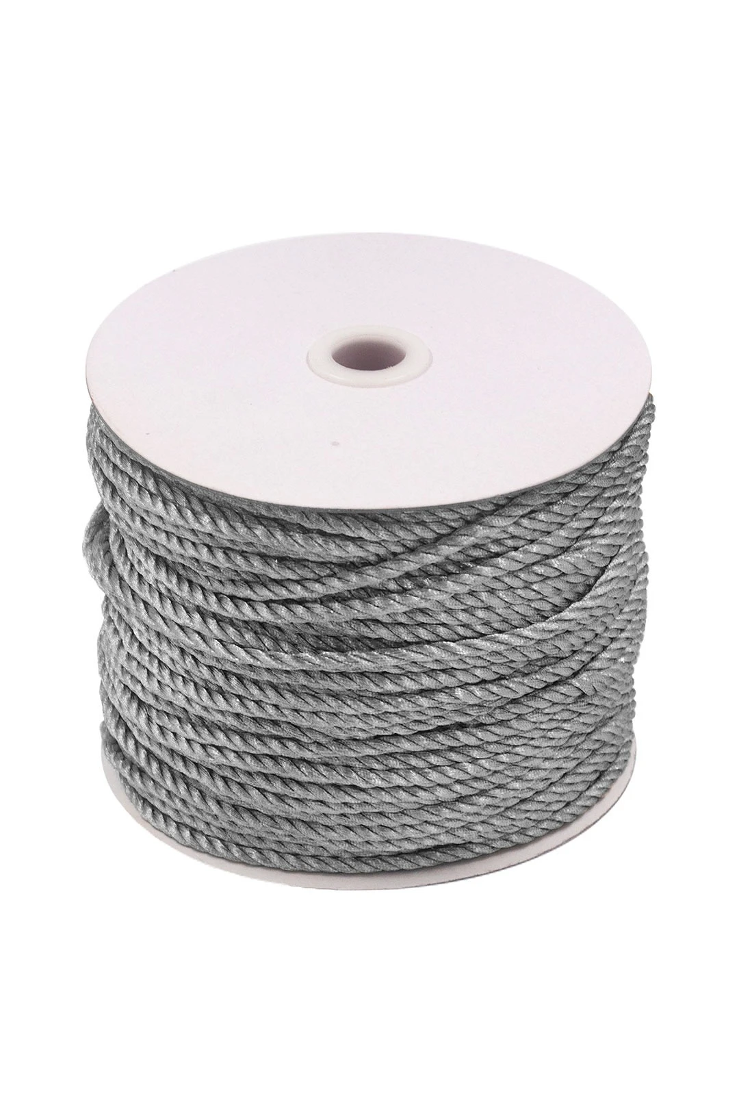 Шнур витой 100 % ПЭ 5 мм, серебро#1