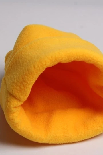 Шапка Вэст флисовая двухслойная детская, однотонная#4