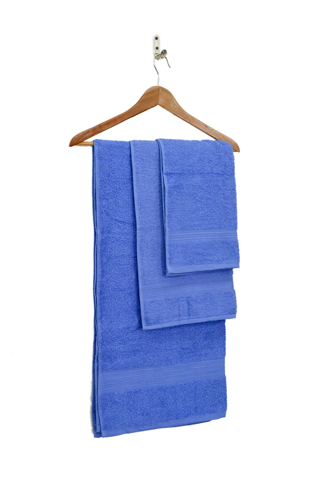 Полотенце махровое 70х140 см (Ituma), однотонное синее#7