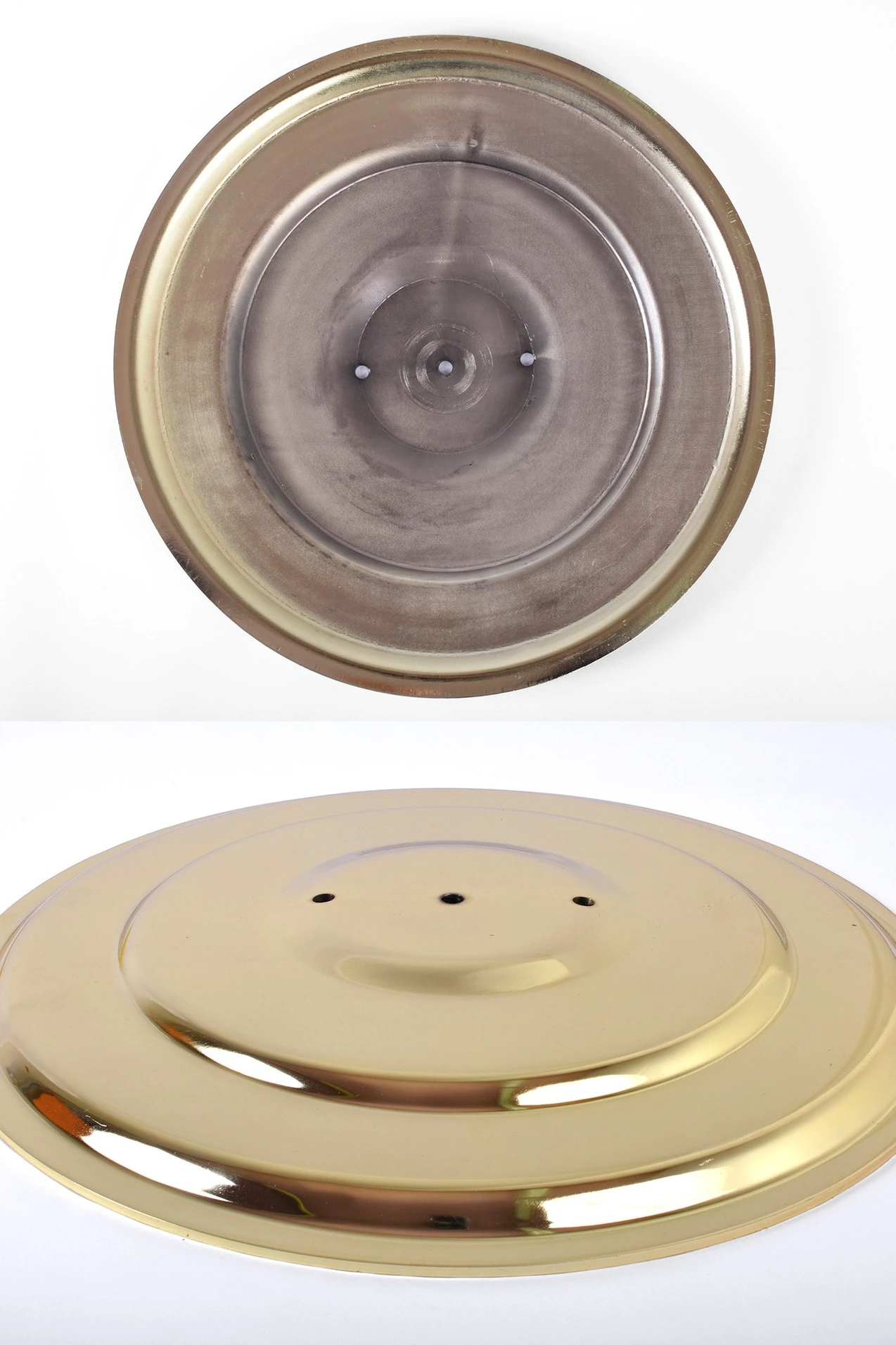 Подставка напольная с основанием Круг под золото 3 штока 2,1 метра#5