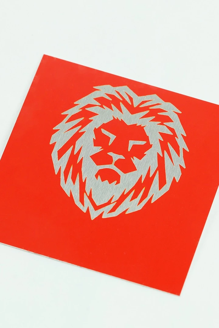 Купить алюминий глянцевый 200х300 мм 0,45 мм, красный/серебро