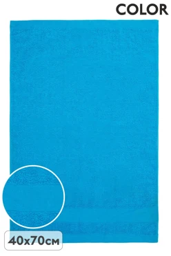 Купить полотенце махровое 40х70 cм (Color), однотонное голубое