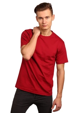 Купить футболку Премиум унисекс бордовую