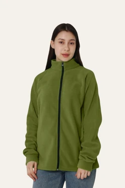 Купить толстовку Каспер флисовую унисекс, однотонную хаки