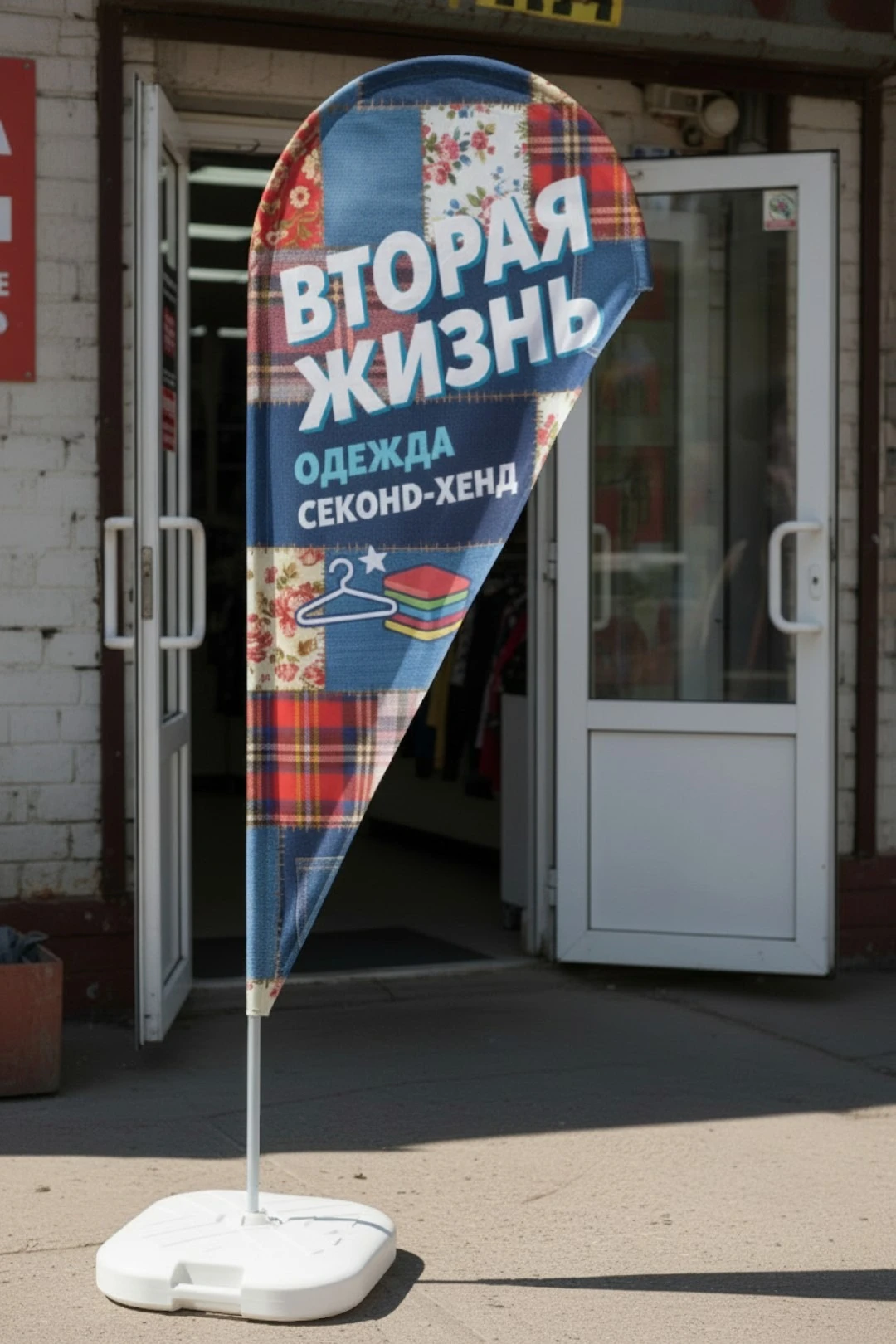 Флаг Капля 65х160 см#3