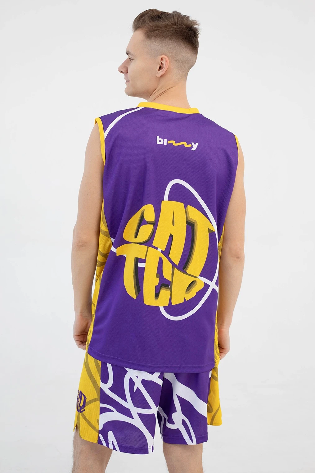 Баскетбольная форма Рональд мужская комбинированная, с полной запечаткой "Catter"#3