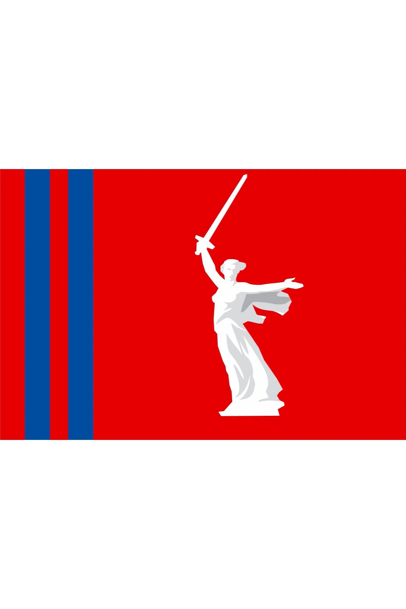 Купить флажок Волгоградской области 15х22 см Купить флажок Волгоградской области 15х22 см