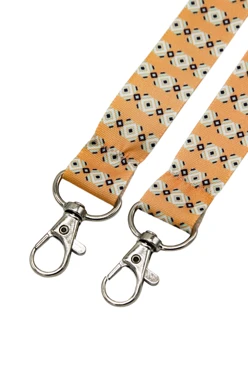 Лента для бейджа микрорепс ширина 2 см, с двумя карабинами-люкс, с печатью#1 Лента для бейджа микрорепс ширина 2 см, с двумя карабинами-люкс, с печатью#1