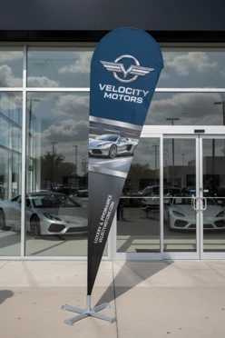 Флаг Капля 90х340 см#1