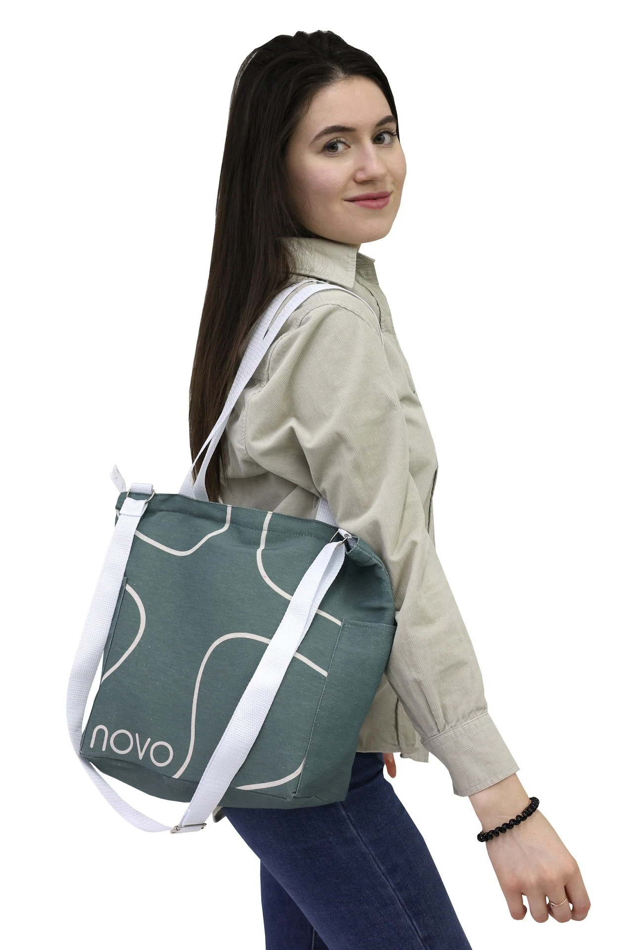 Купить сумку Тревел из двунитки 26х30х12 см, печать с двух сторон "Nova"