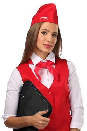 Пилотка Небо фигурная из греты, однотонная "Zala Group"#1