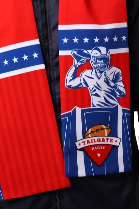 Шарф двухслойный легкий 15х130 см, с полной запечтакой#2