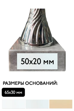 Шильд прямоугольный 50х20 мм#1