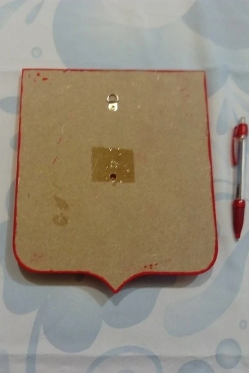 Герб РФ 22х26 см, барельеф, щит флокированный, краска#6