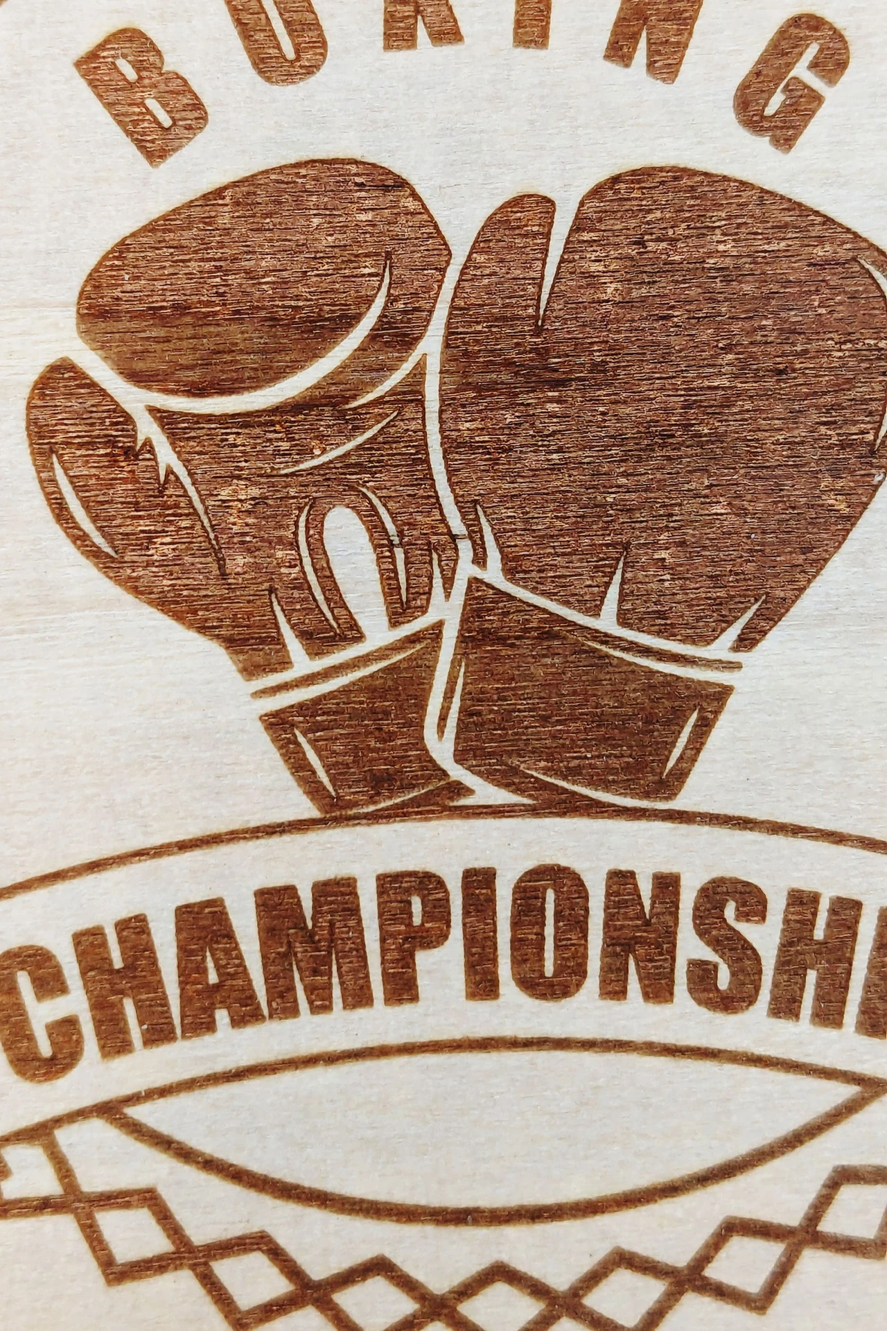 Медаль из фанеры Многоугольник МФ8005 80 мм с гравировкой#2