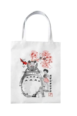 Сумка Лайт из габардина вертикальная 25х35 см, печать с одной стороны "Studio Ghibli"