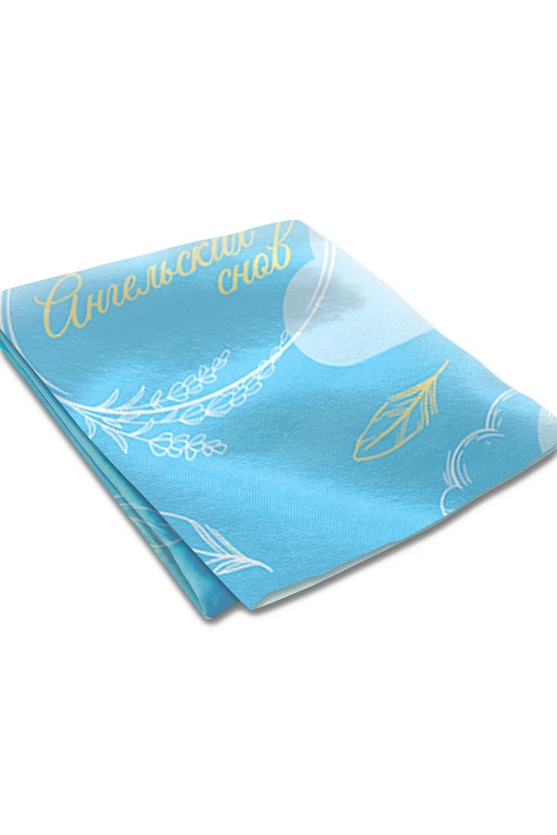 Купить плед Молли из футера 145х200 см, с принтом "Angelic Dreams"