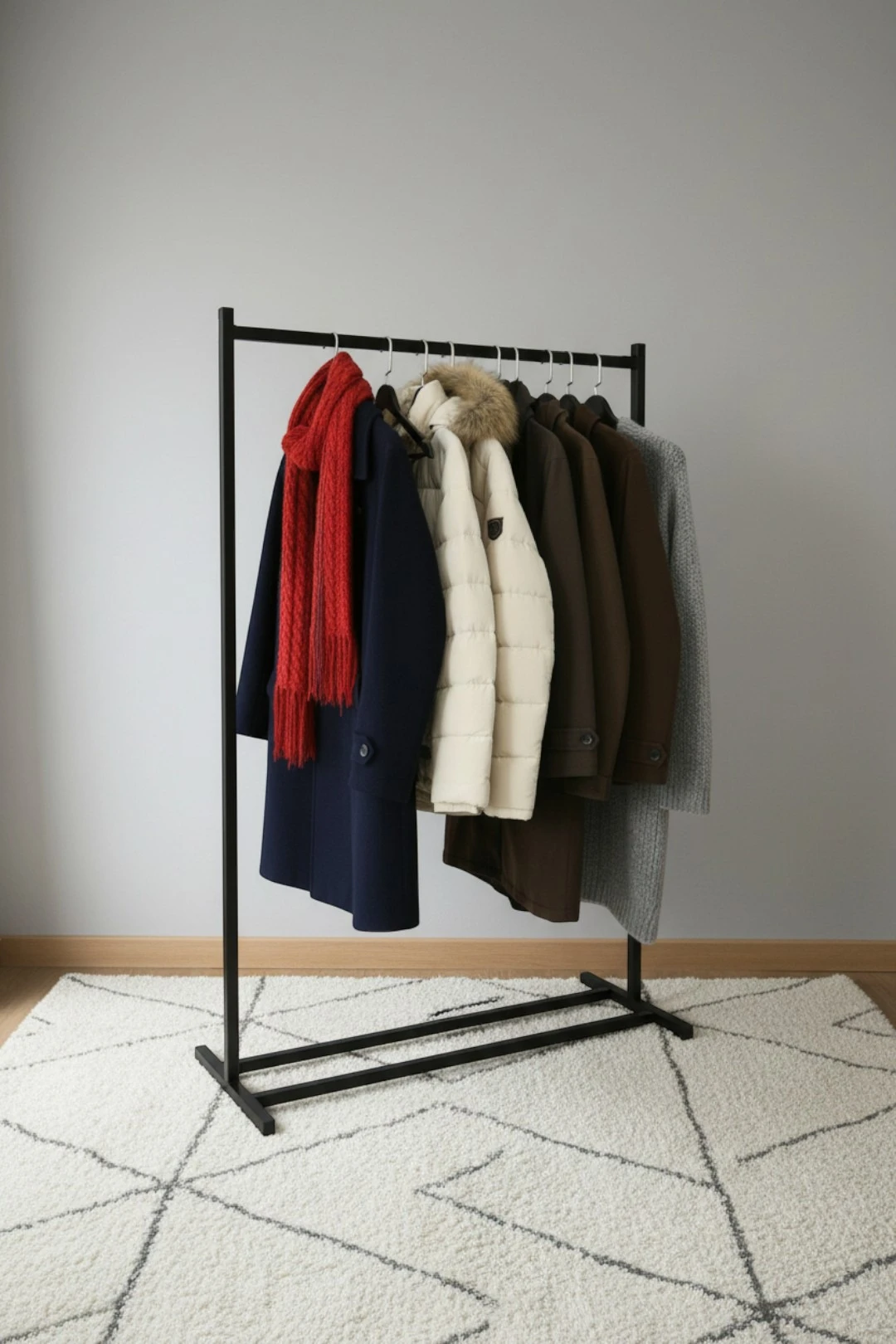 Напольная вешалка для одежды "Дюраль", металлическая, 105×164×40 см#3