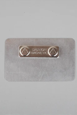 Бейдж из алюминия сублимационного, 50х80 мм#2 Бейдж из алюминия сублимационного, 50х80 мм#2