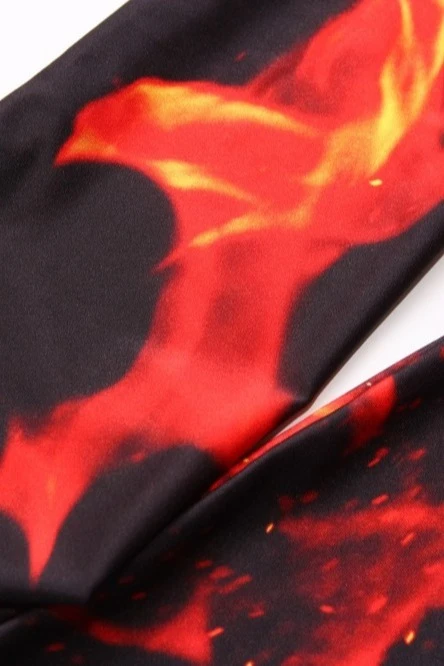 Комплект женский с принтом "Fire"#1