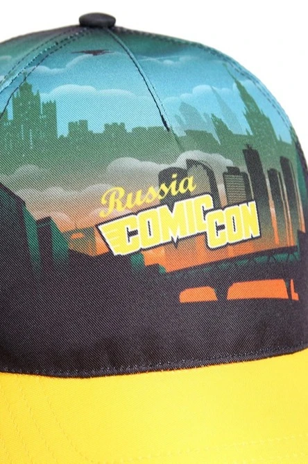 Бейсболка Стандарт взрослая с полной запечаткой (полиэстер) "Russia comic con"#5