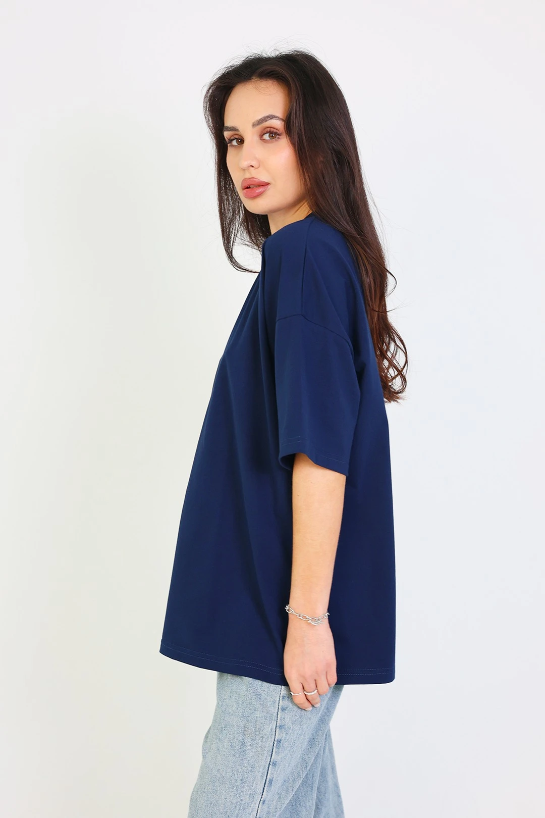 Футболка Ричмонд оверсайз унисекс однотонная (хлопок)#2