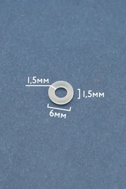 Купить кольцо силиконовое 6х1,5х1,5 мм