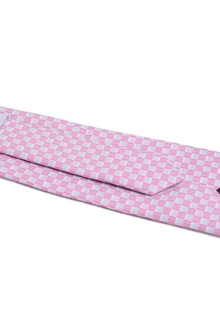 Галстук Босс самовяз из адверты мужской, с полной запечаткой "Pink"#2