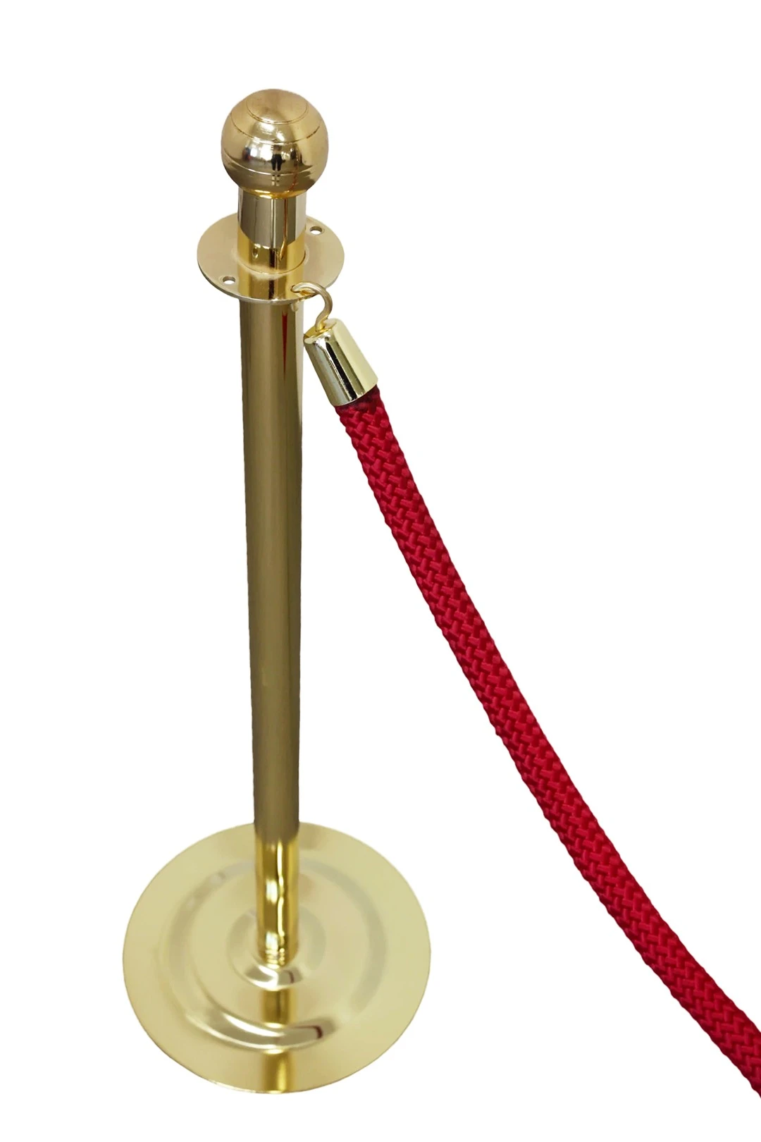 Купить барьер напольный под золото с канатом
