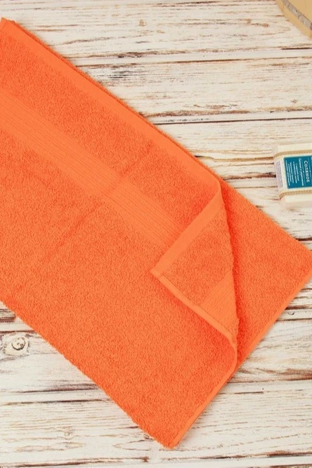 Купить полотенце махровое 50х90 см оранжевое