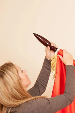 Навершие Капля деревянное темное из сосны