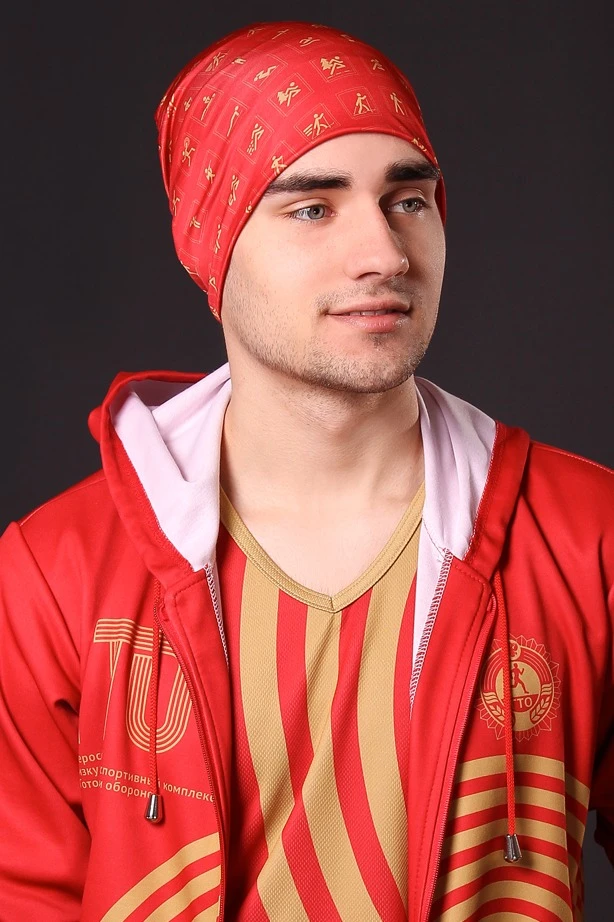 Шапка Сноу двухслойная взрослая, с полной запечаткой#5