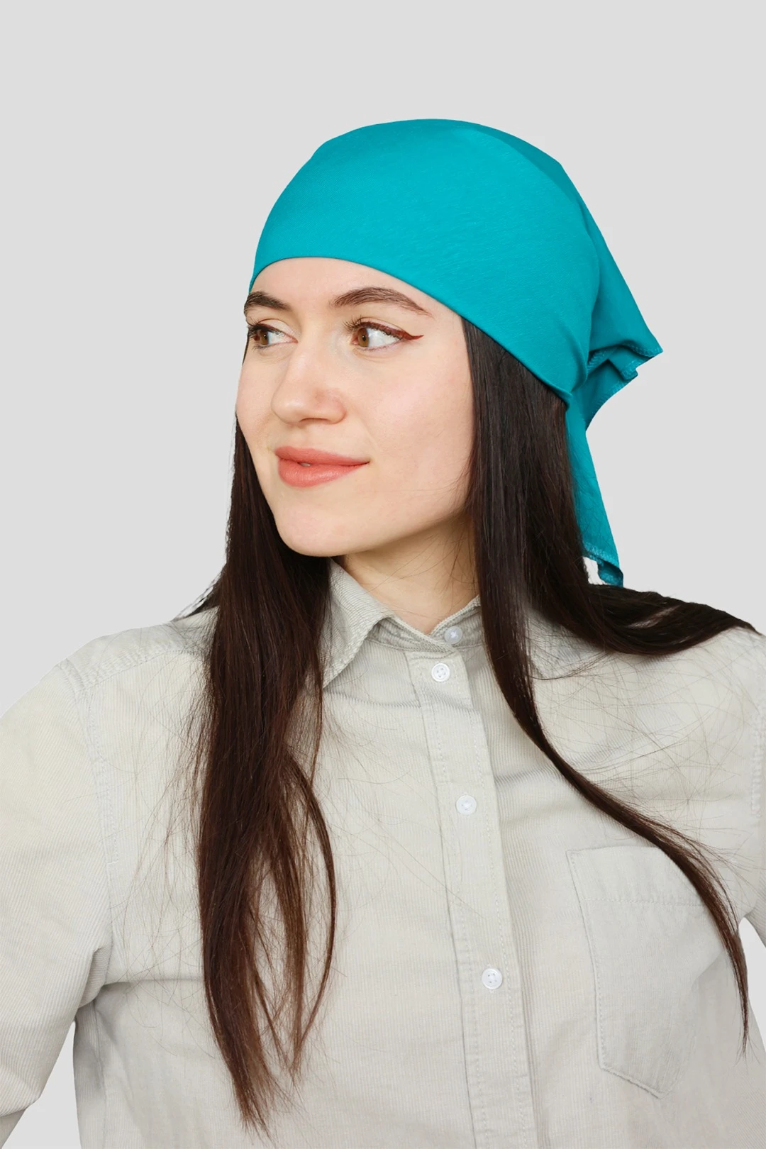 Бандана однотонная, хлопок 60х60 см#1