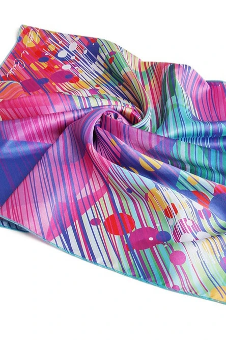 Платок Шанель 80х80 см, с полной запечаткой#3