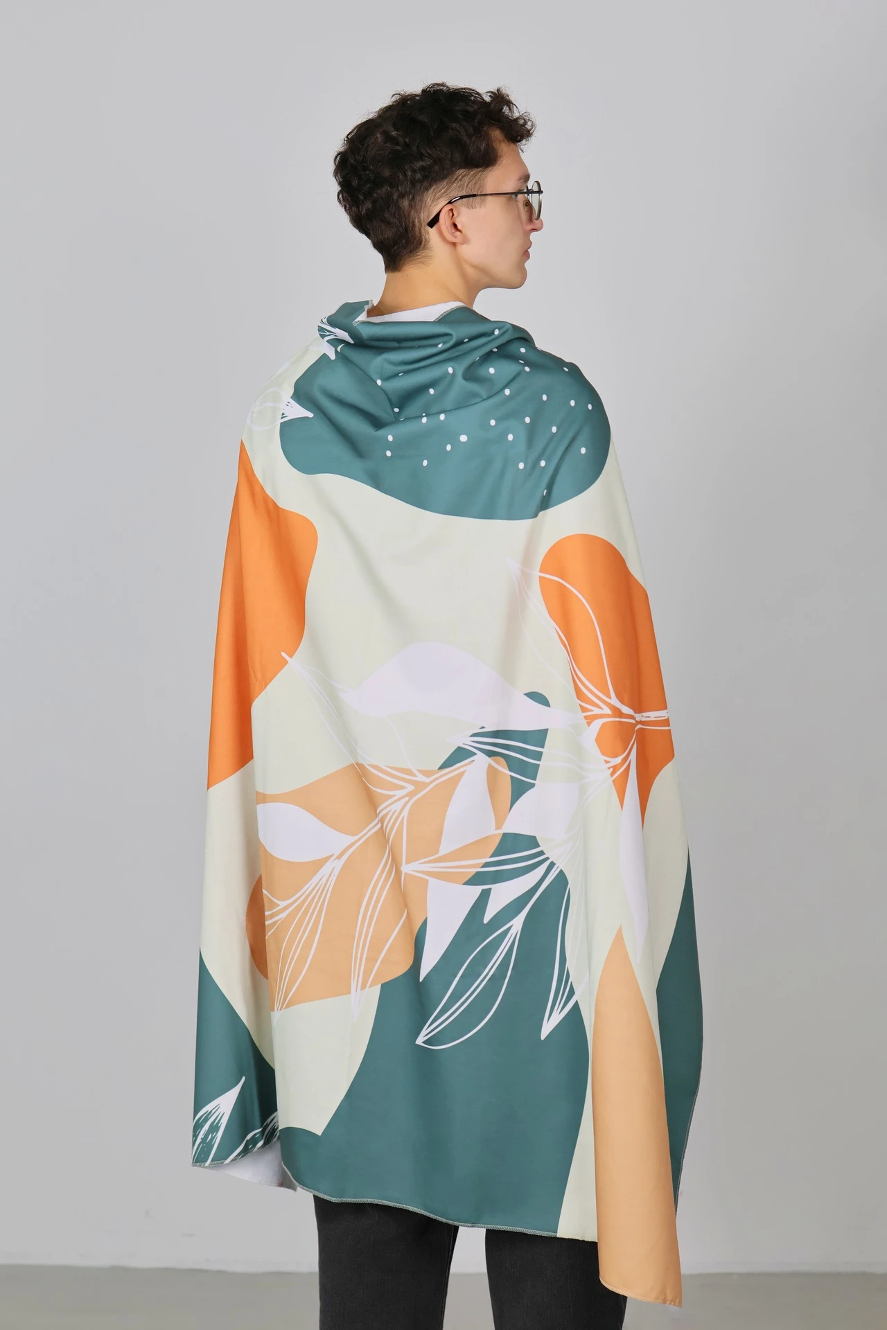 Плед-пончо Полли с полной запечаткой "Nature"#1 Плед-пончо Полли с полной запечаткой "Nature"#1