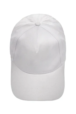 Купить бейсболку Спайк пятиклинку взрослая, однотонная белая