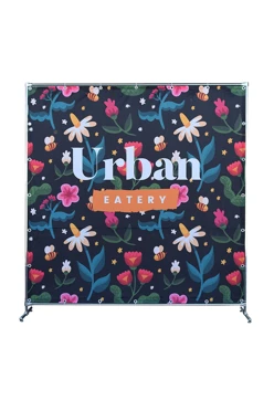 Рекламная ширма на одну секцию 2х2 м с полной запечаткой#1
