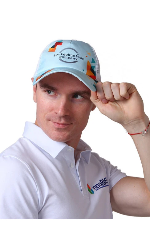 Бейсболка Вестерн облегченная с печатью на всей поверхности (полиэстер) "ID"#5