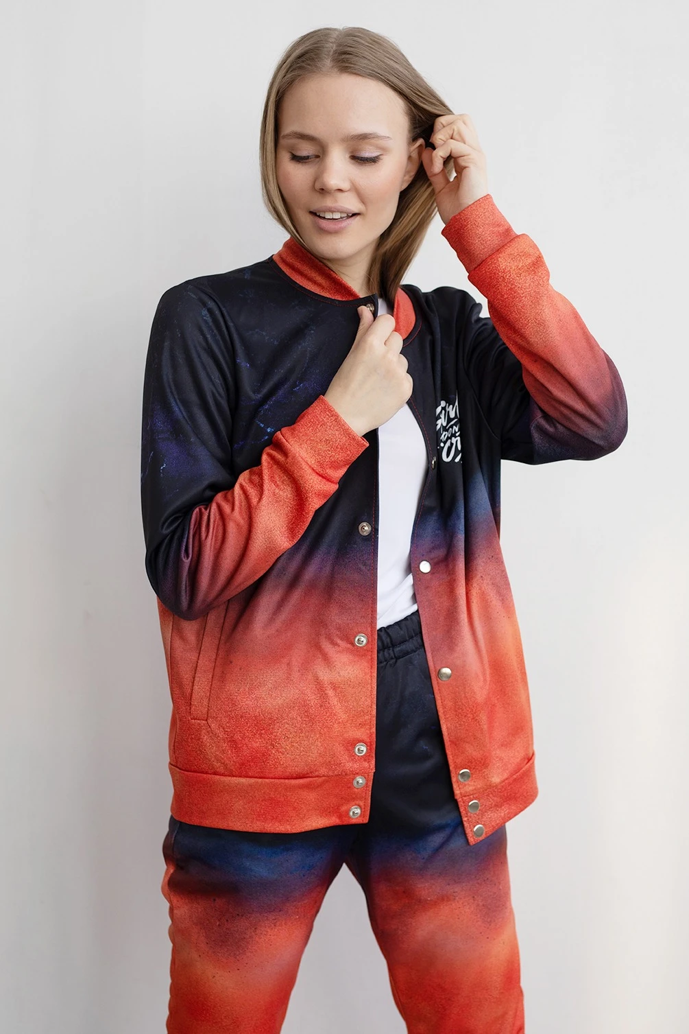 Спортивный костюм Кэнди женский с полной запечаткой "Girls don't cry"#4