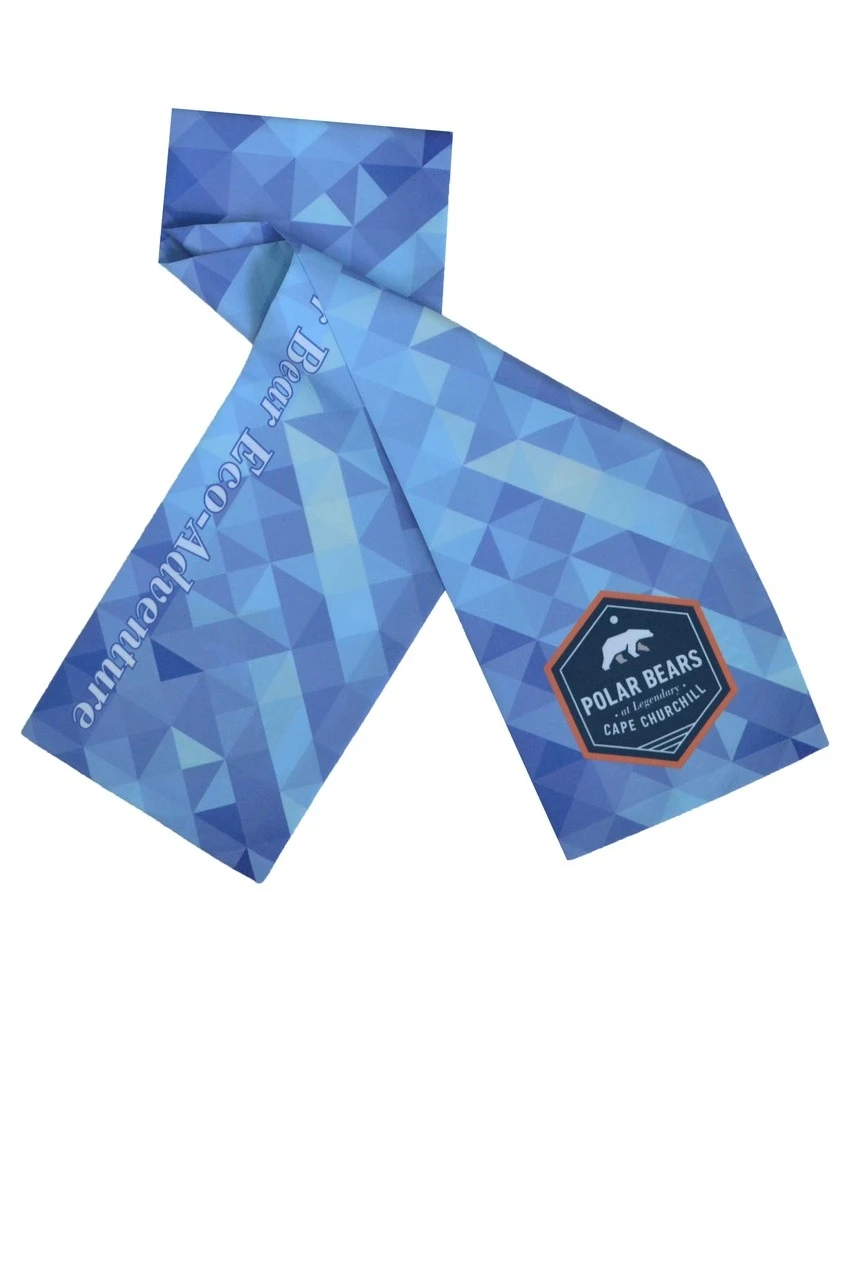 Шарф двухслойный легкий 15х100 см, с полной запечаткой "Polar Bears"#8 Шарф двухслойный легкий 15х100 см, с полной запечаткой "Polar Bears"#8