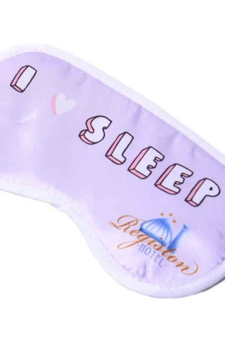 Купить маску для сна с принтом "I love to sleep"