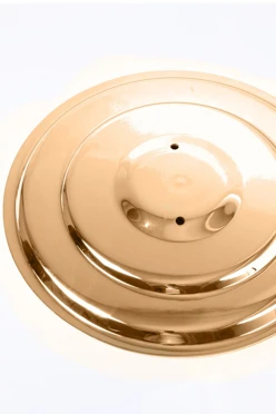 Купить основание Круг стальное хромированное фигурное под золото на 2 штока, Ø 32 см