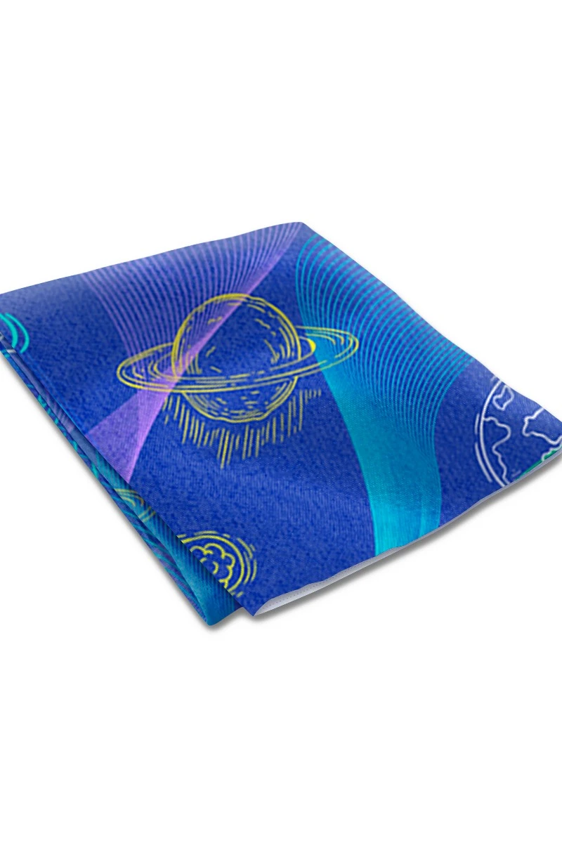 Купить плед Молли из футера 120х145 см, с принтом "Space"