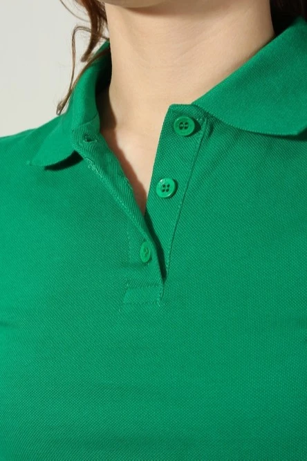 Поло Престиж женская (Modern) зелёная (хлопок)#9