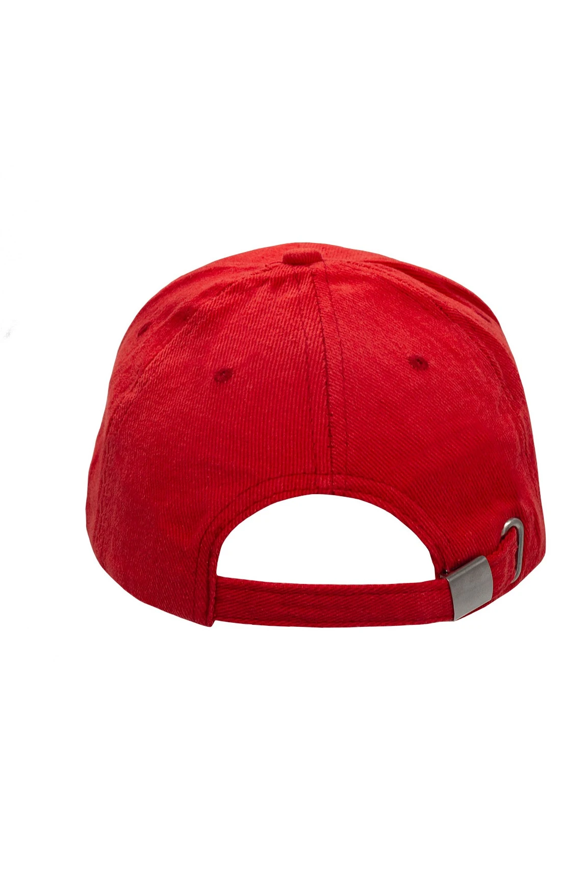 Бейсболка Спайк пятиклинка взрослая, однотонная красная (хлопок)#3