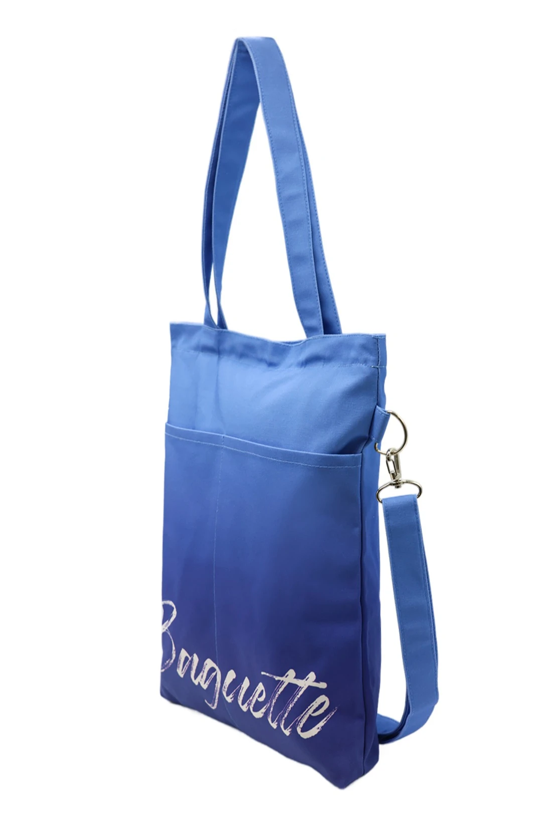 Сумка Эдит из саржи 33х38х4 см, печать с двух сторон "Baguette"#1