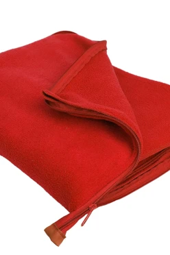 Купить красный плед Трансформер флисовый 155х170 см